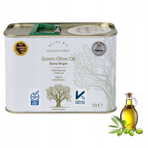 Levně Voliotis Family Zelený Olivový Extra Panenský Olej Lisovaný Za Studena 1 L