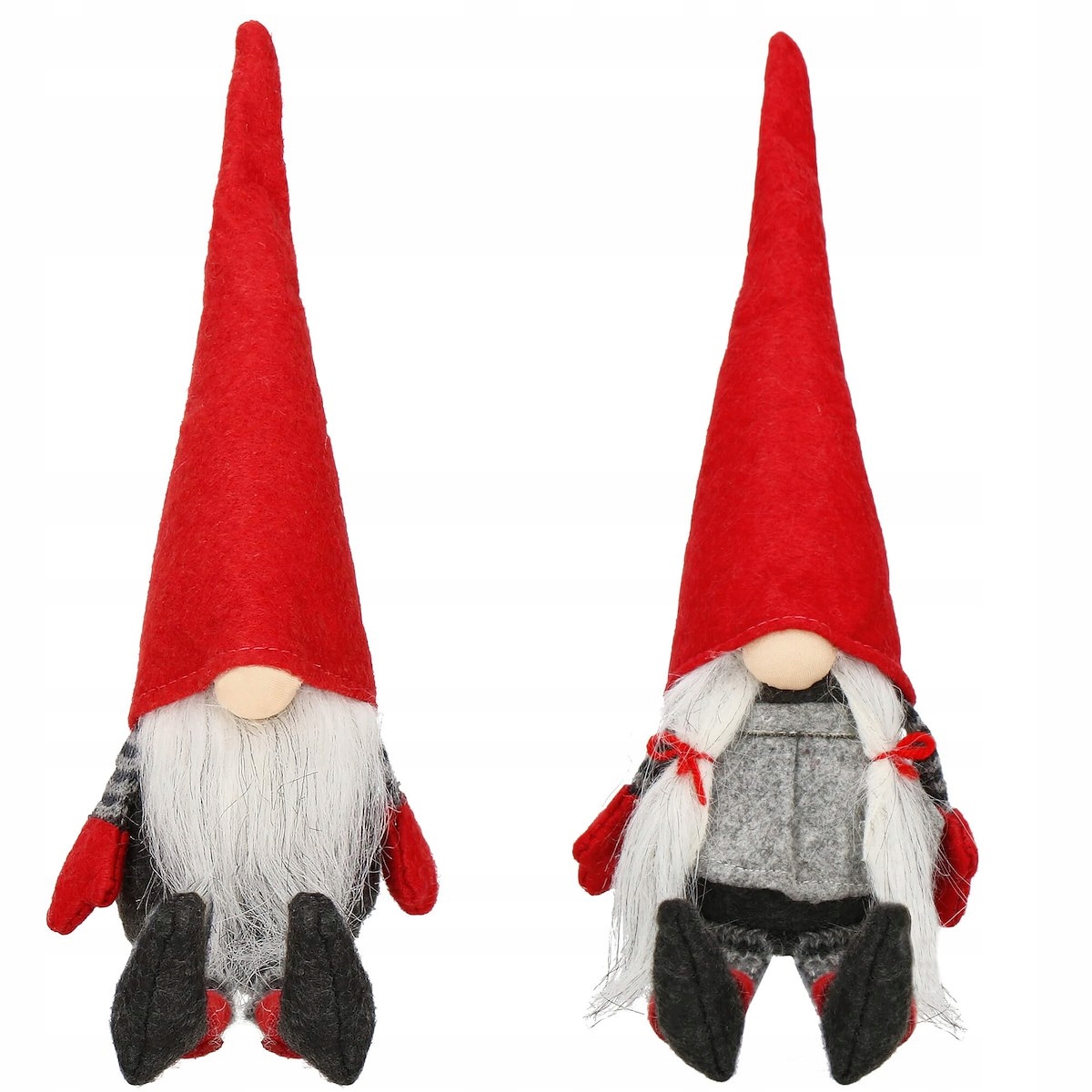 

Siedzący Skrzat Para Gnomów Pod Choinkę Na Święta