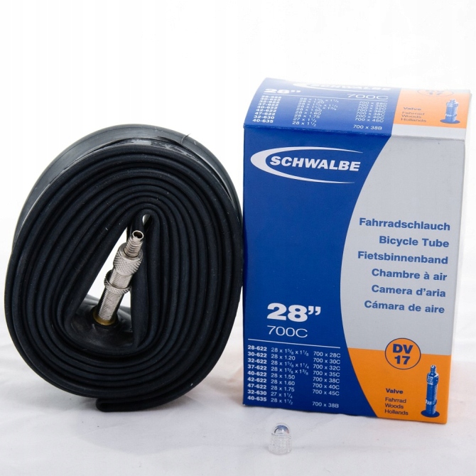 

Dętka rowerowa Schwalbe 28x1.1-1.75 DV17 Dunlop 40