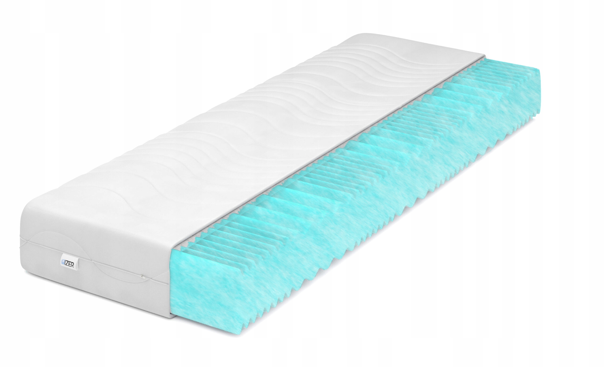 Penový matrac 70x200 22 cm Vlna Aqua H3 stredne tvrdý 7 Obojstranná zóna