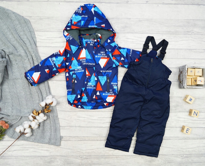 ZIMOWY KOMBINEZON dwuczęściowy DINO czerwony r.122 Rodzaj zimowy