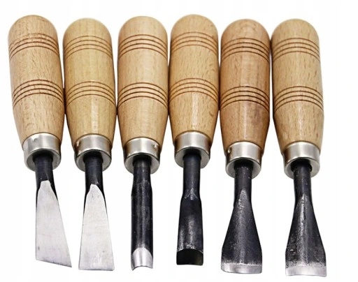 Řezbářská dláta 6 kusů profesionální sada
