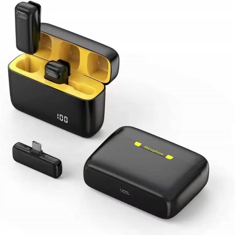 Bezdrátový Mikrofonní Systém Pro Telefon, Klip Rawrr Usb-c 2.4GZ 2 V 1