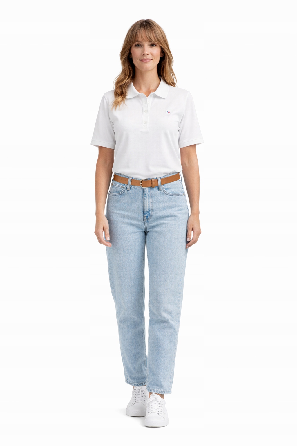 Tommy Hilfiger Bílá Polokošile S Krátkým Rukávem A Logem L I4A