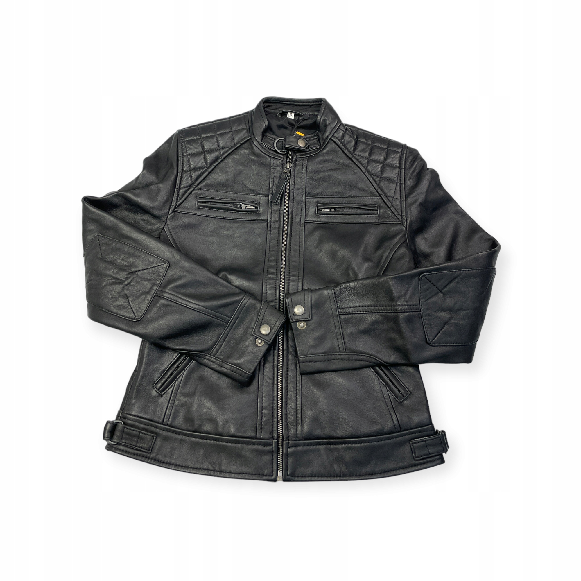 Dámská kožená bunda ramoneska Real Leather S