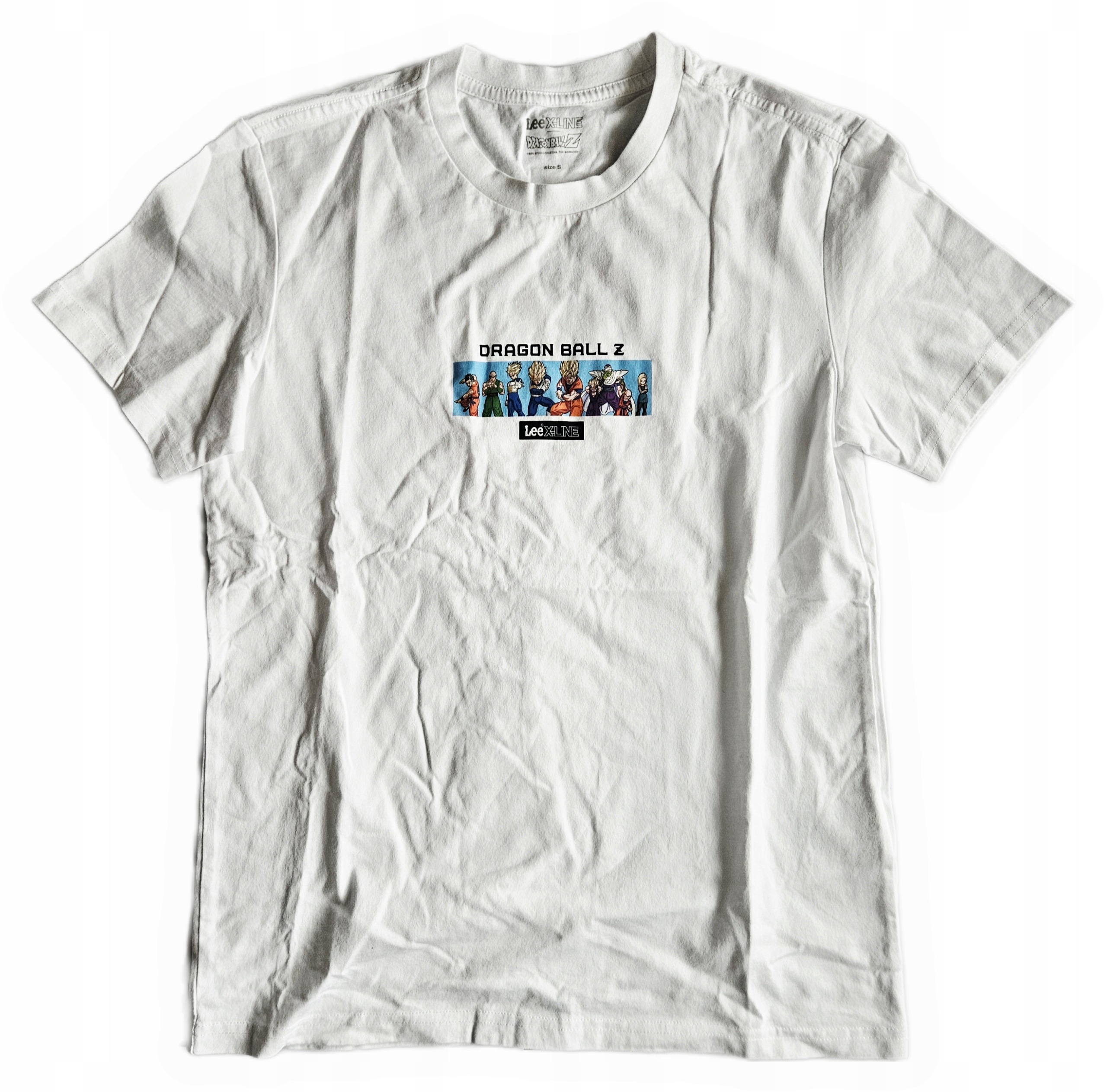 Lee x Dragon Ball Z T-shirt Tričko Logo Potisk bílá Velikost S