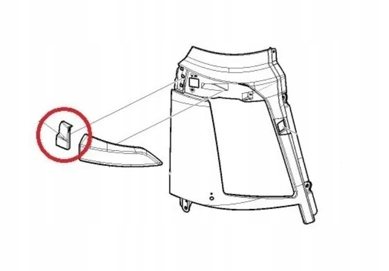 ZAŚLEPKA KIERUNKOWSKAZU PRAWA VOLVO FH4 13- Producent części Inny