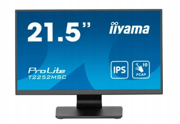 Iiyama Monitor 22 cale T2252MSC-B2 10 Pkt. Poj Ips Hdmi Dp 2x1W 7H