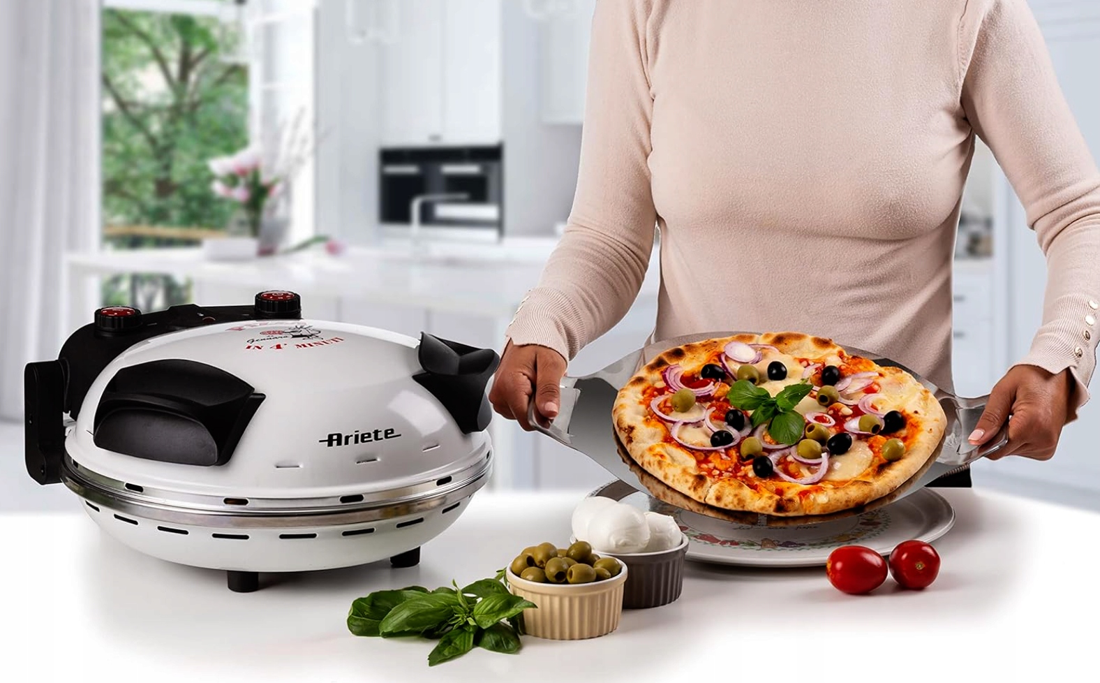 PIEC DO PIZZY ARIETE 918 kamień 400°C + NÓŻ DO PIZZY + EBOOK GRATIS! Stan opakowania oryginalne