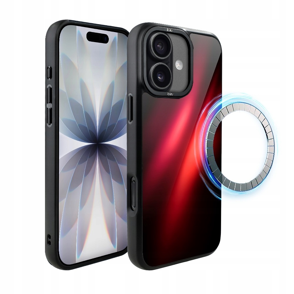 Pouzdro pro iPhone 17 Ibizu DropGuard Matt s MagSafe, červená Nebula