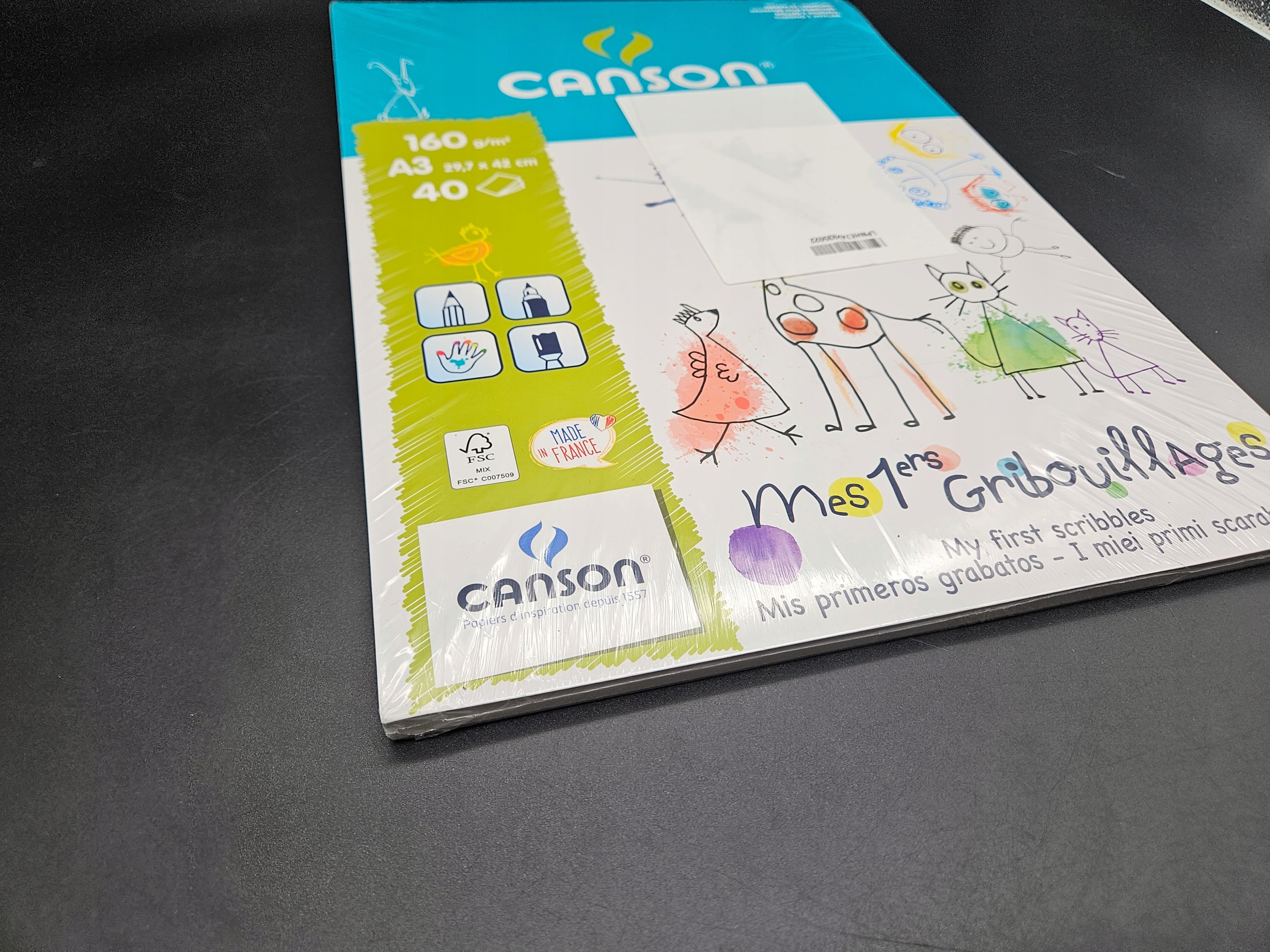 Blok rysowanie, malowanie A3 Canson 40szt. Kod producenta 400075234