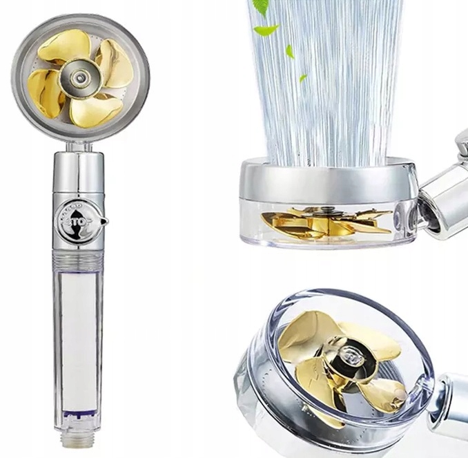 SŁUCHAWKA PRYSZNICOWA OSZCZĘDNA NATRYSK PRYSZNIC TURBINA WENTYLATOR AG866 Marka Aptel