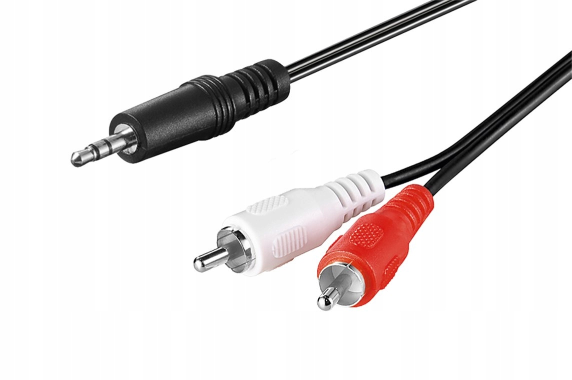 

Kabel przejściowy audio Aux jack 3,5mm cinch 1.5m