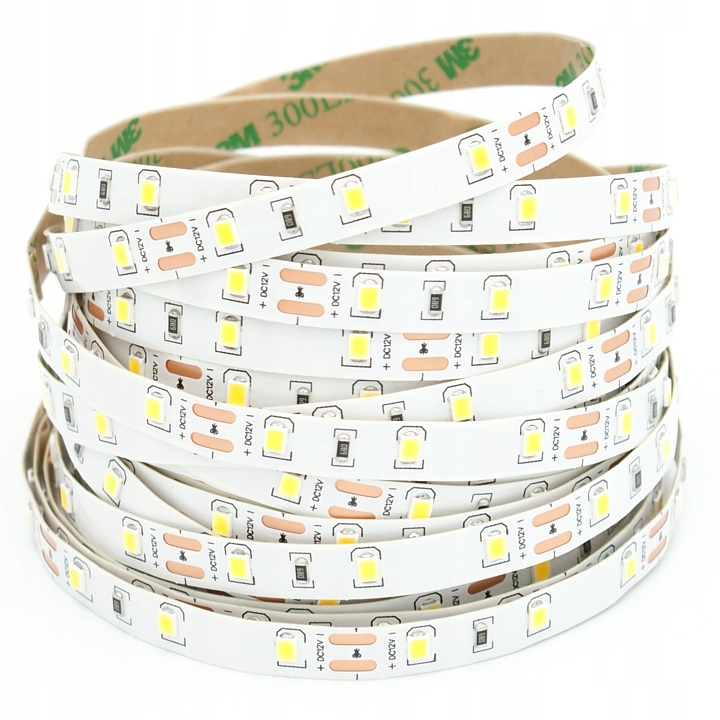 Taśma LED 12W/1mb JASNA 12V IP20 Neutraln 4000K 5m Marka Led
