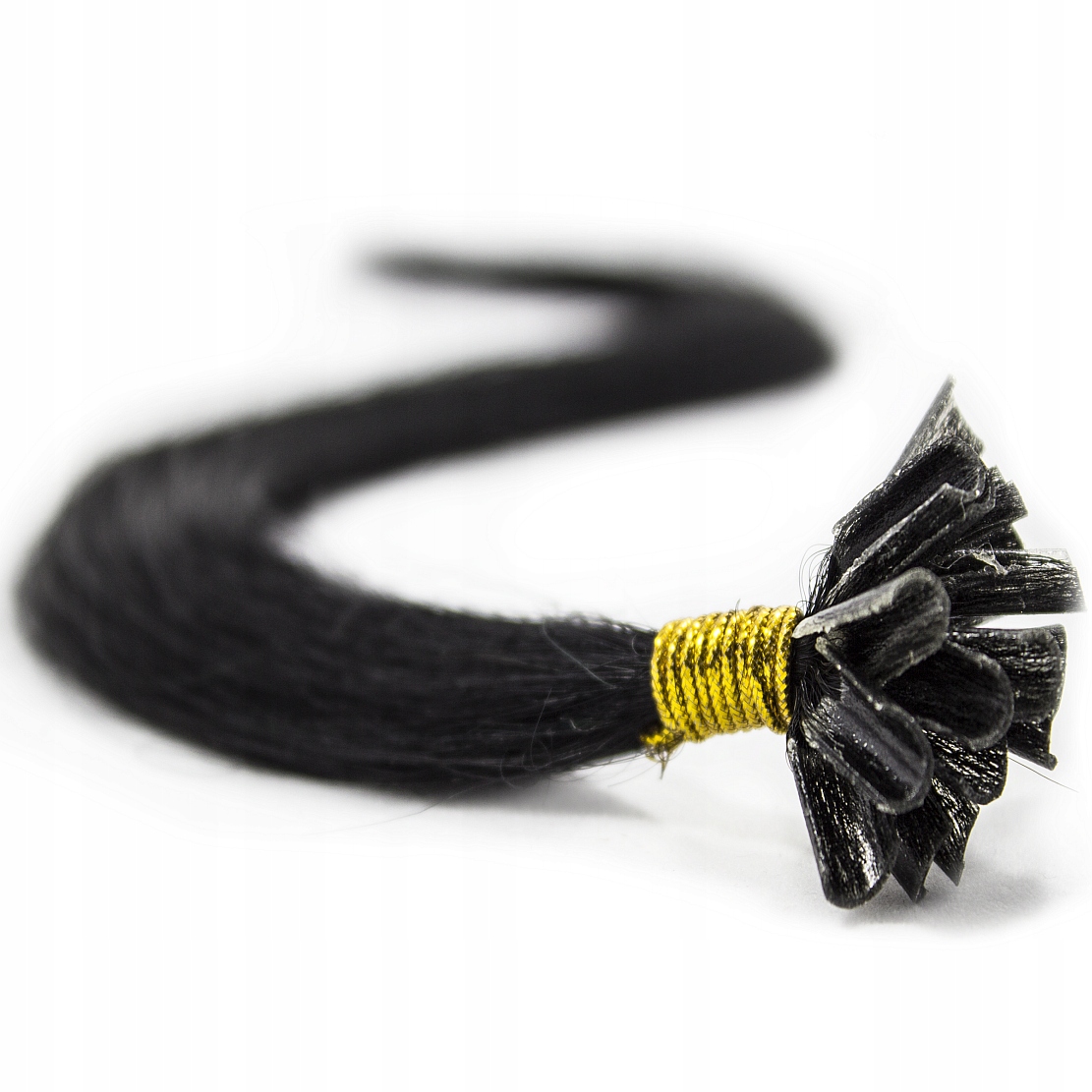 Vlasy Na Keratin Pramínky Přírodní Prameny Šupina Keratin 60 CM černá 1