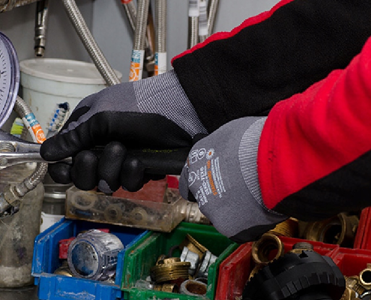 REKAWICE ROBOCZE POWLEKANE FLEX PIANKA NITRYL R9 Rozmiar 9 - L