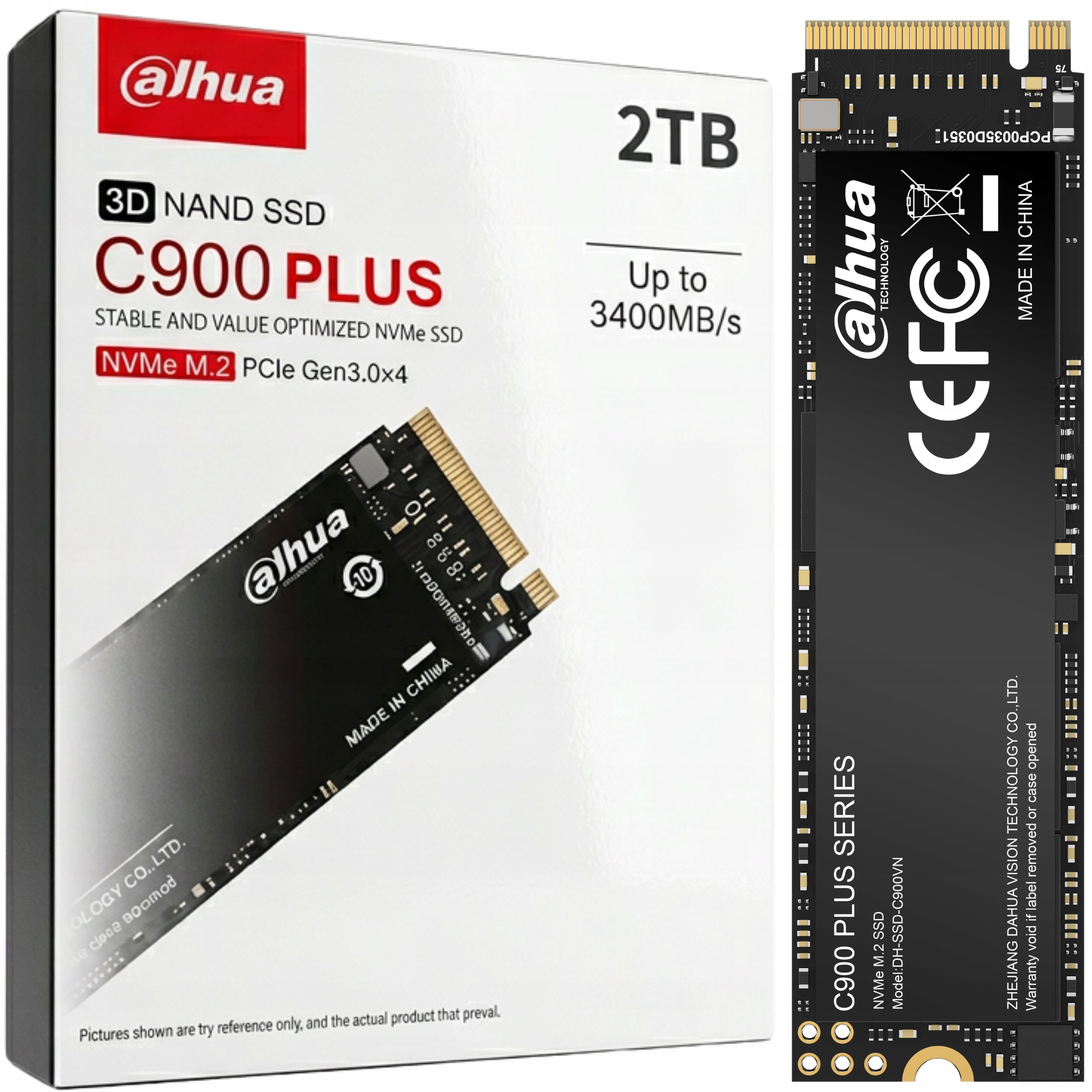 Dysk Ssd 2TB NVMe Dahua M.2 PCIe 3D Nand do laptopa komputera Pc wewnętrzny