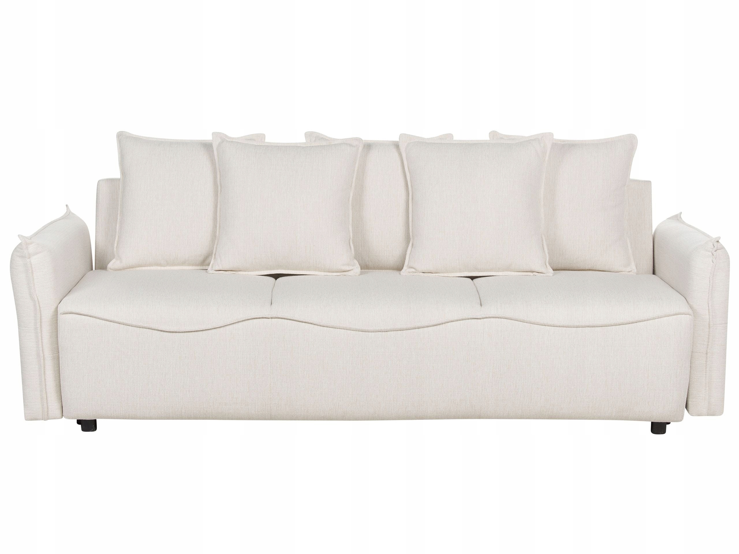 Sofa rozkładana trójosobowa w kolorze bieli