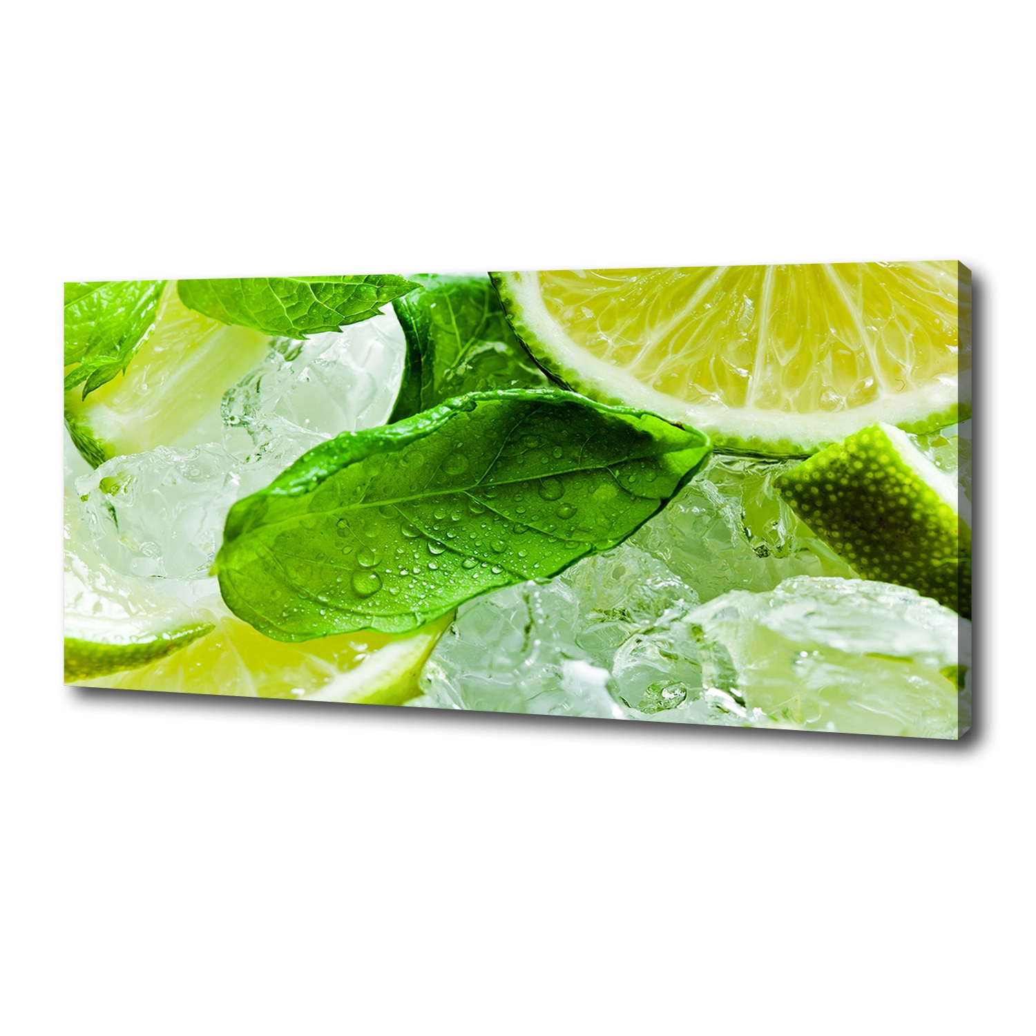 

Foto obraz na płótnie Limonka z lodem 125x50 cm