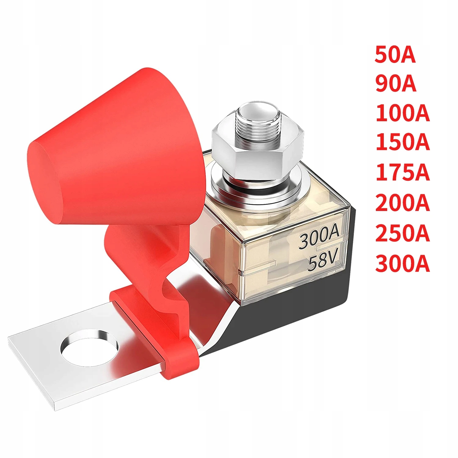 Terminal Mount MRBF Fuse Block Kit 58V with Single Stud 5/16\"(M8) M