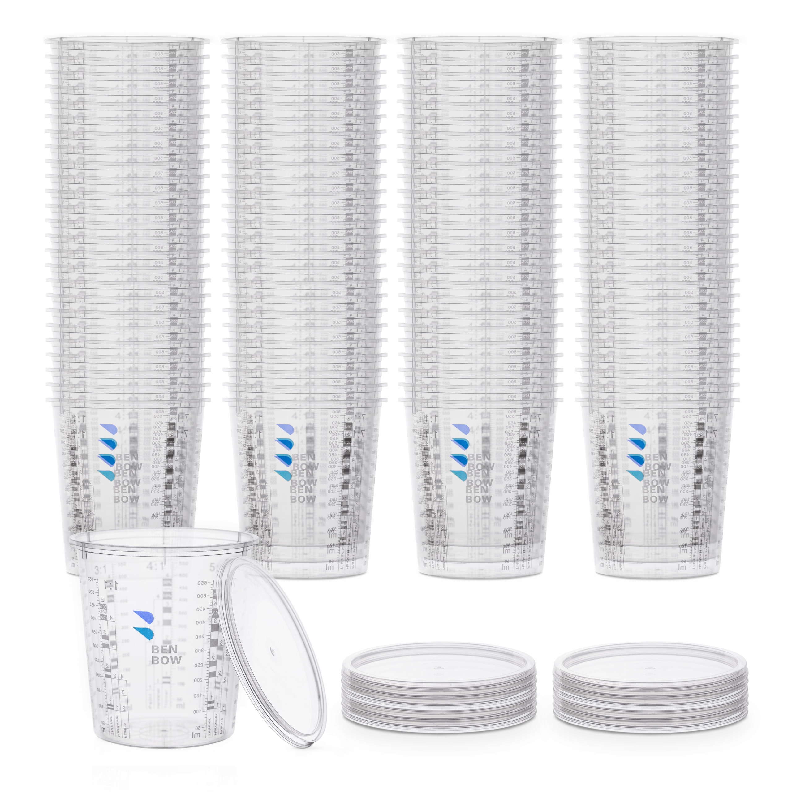 

100x Kubek Lakierniczy Z Podziałką 680ml 12P