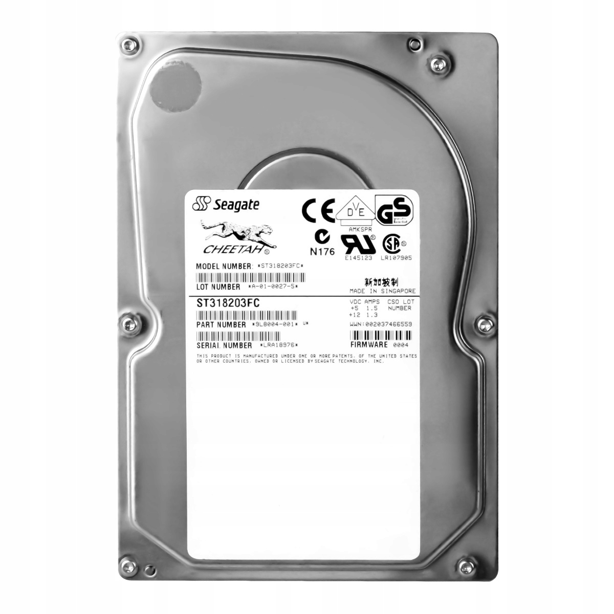 Seagate Cheetah 18LP 18GB 10K Fc 3.5'' ST318203FC