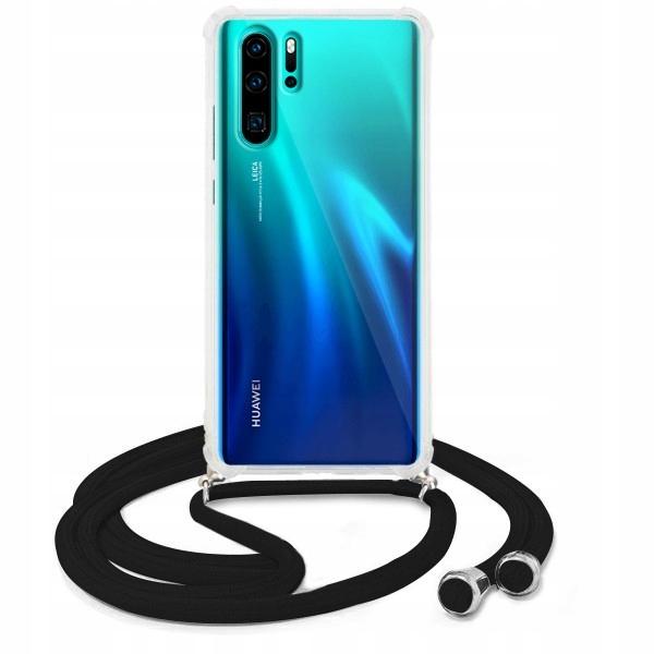 

Etui Crossbody Huawei P30 Pro Czarny Sznurek Case