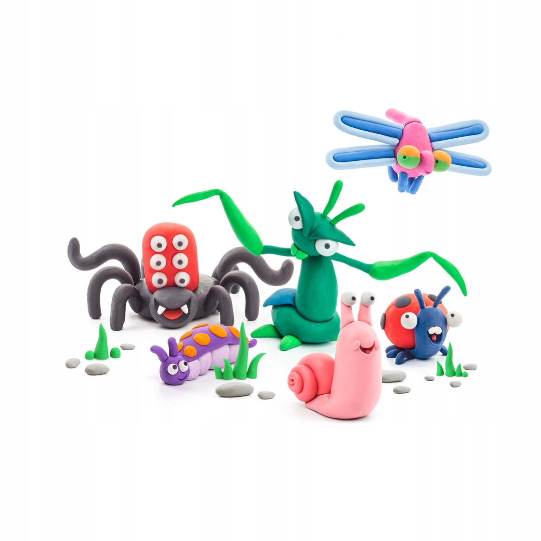 Hey Clay Masa Plastyczna Robaczki Robaki Zestaw Stan opakowania oryginalne