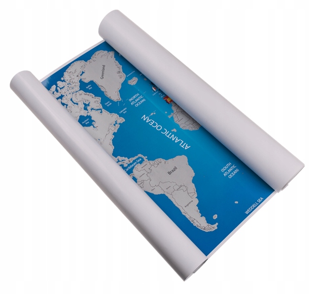 Zdrapka Mapa Świata z Flagami Dla Podróżnika, ENG