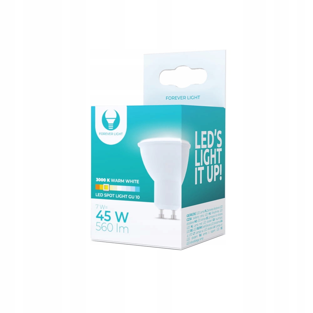 

Żarówka Led GU10 7W 230V 3000K 560lm RTV003440 For