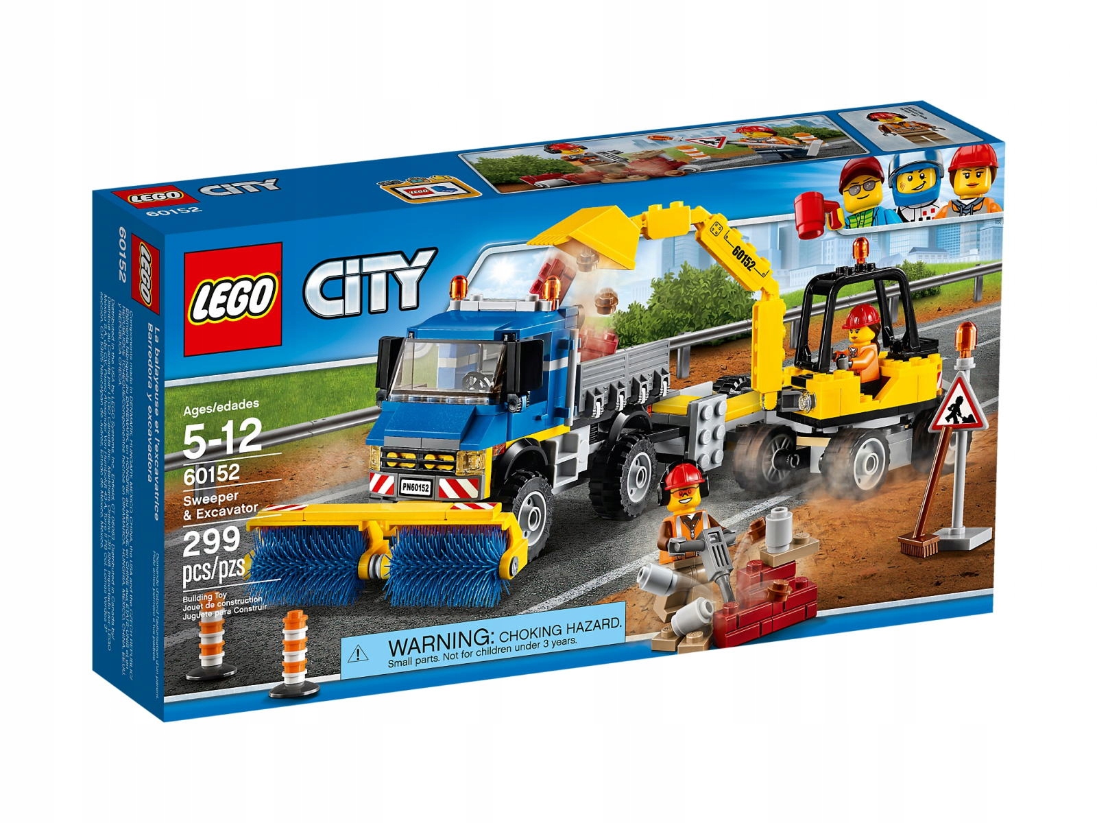 Lego 60152 City Zamiatacz ulic i koparka