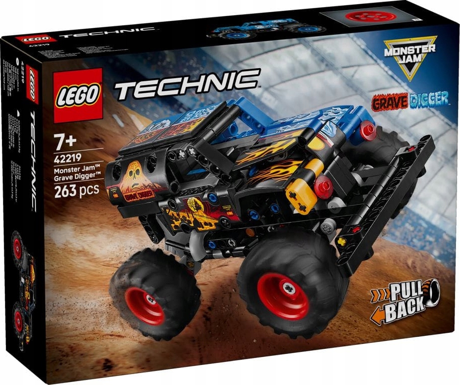 Lego Technic Monster Jam Grave Digger Oheň A Led 42219