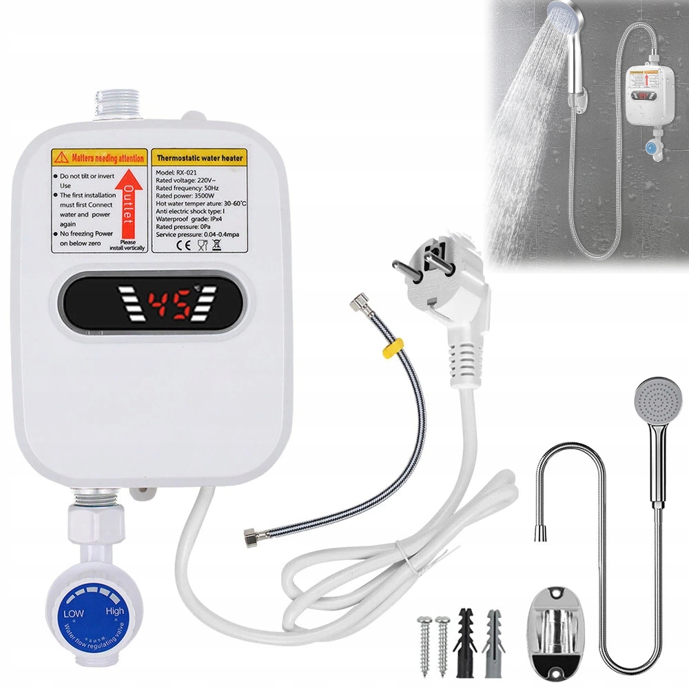 okamžitý elektrický ohřívač vody se sprchou