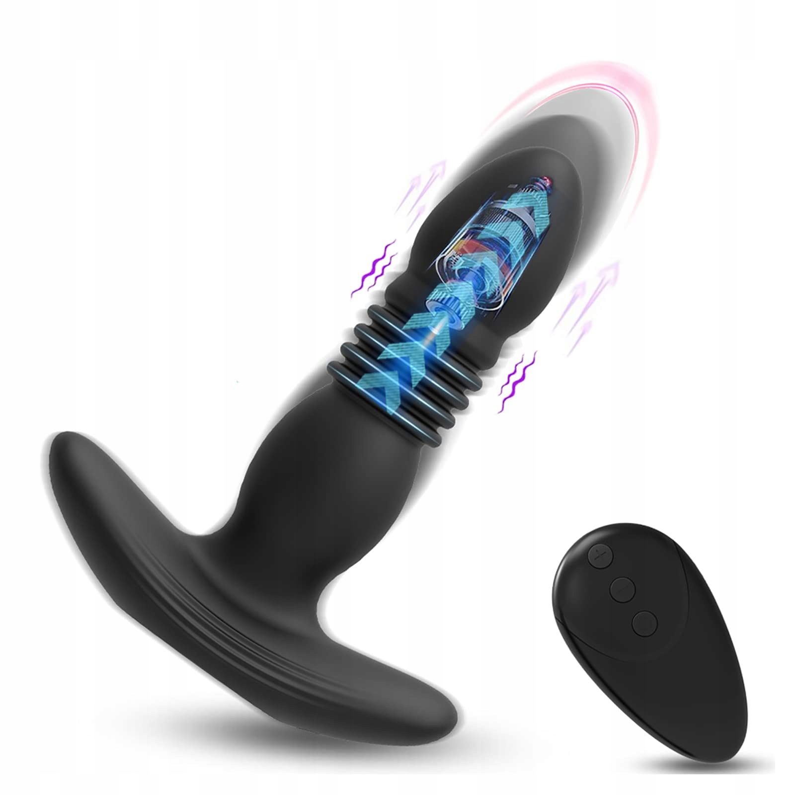 CHICLSQ Stymulator Prostaty Wibrator Analny 10 Trybów Dla Mężczyzn i Kobiet — miniatura 3