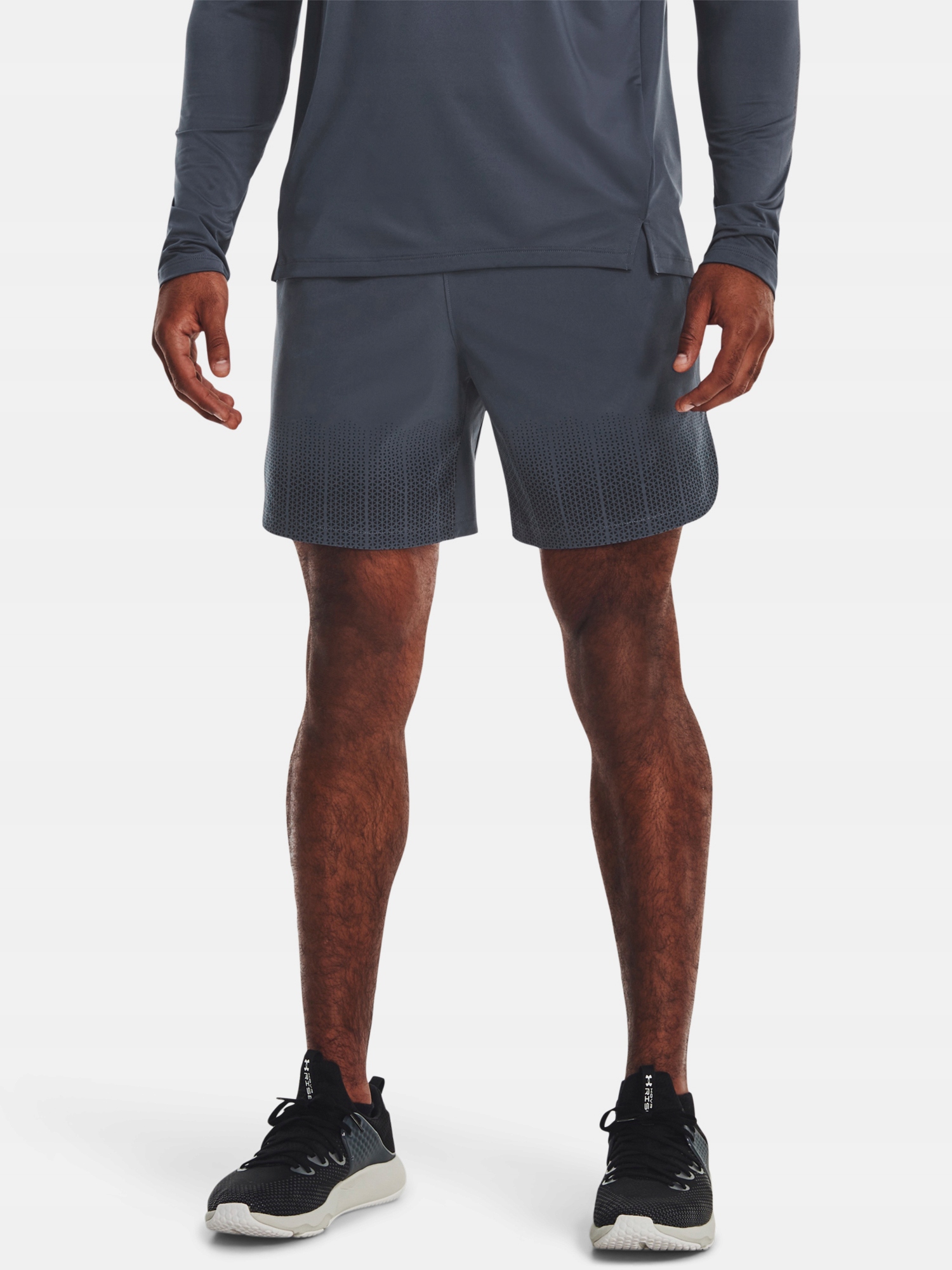 Under Armour Kraťasy Ua Armourprint Peak Wvn Sts-GRY šedá