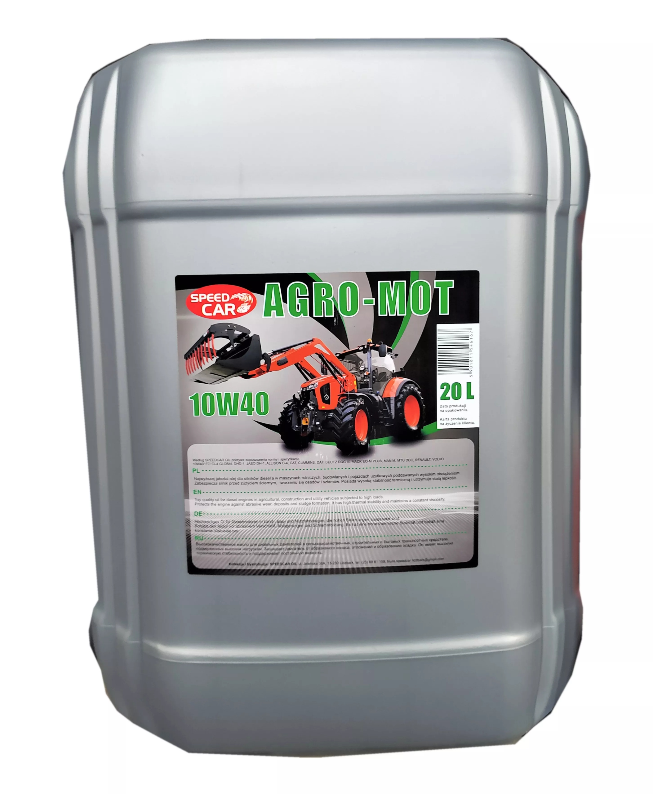 

Speedcar Agro-mot 10W40 20L. Olej Silnikowy