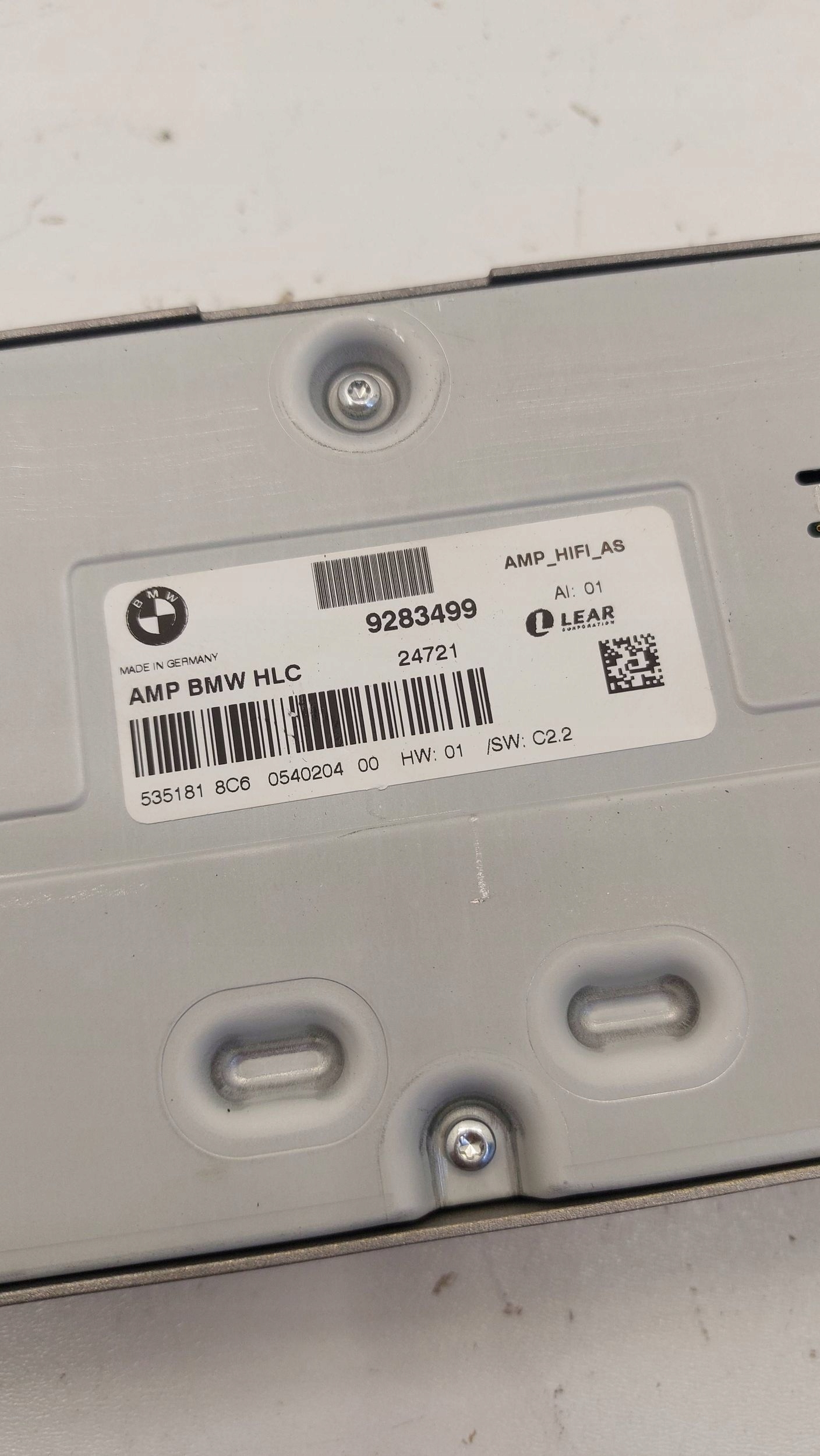 BMW X1 E84 module amplifier SYSTEMU HIFI 9283499