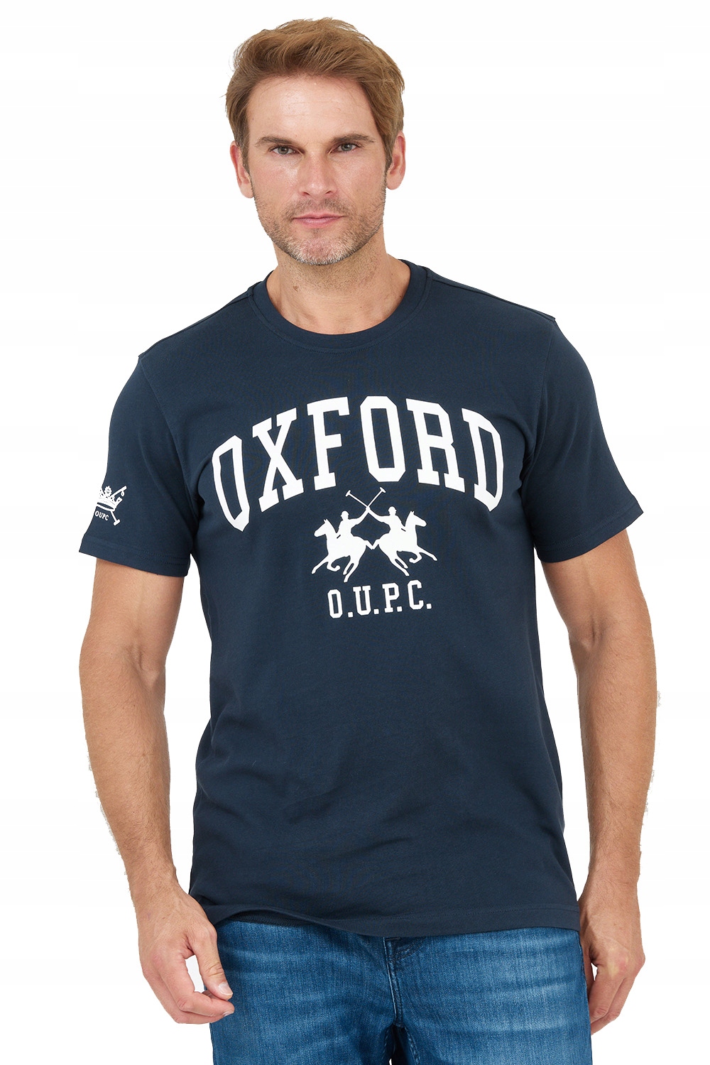 La Martina – Tmavě modré pánské tričko s logem velikosti S