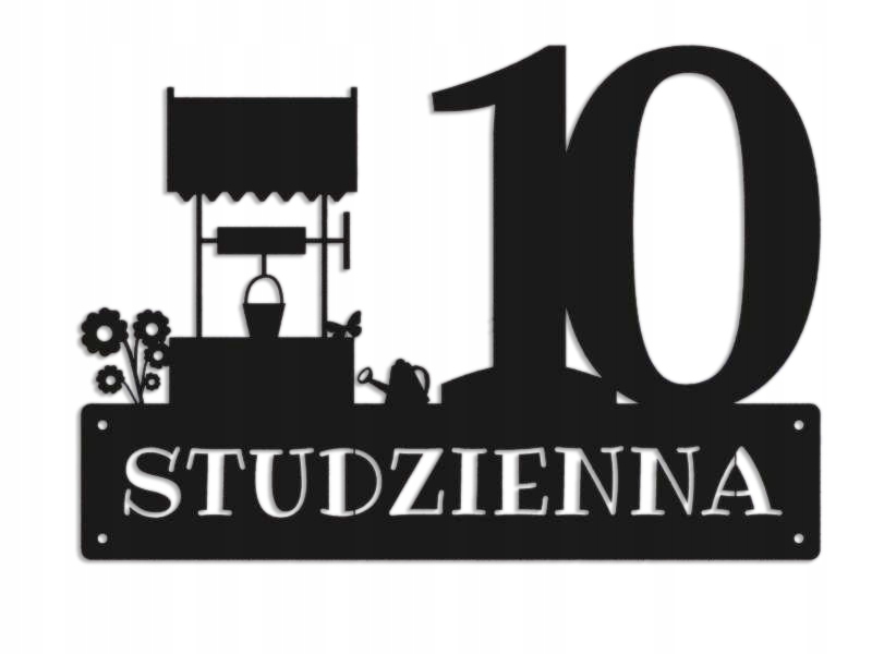 Číslo Na Dom 80 cm Tabuľa Adresa Ocel 2 mm Grafika 5674