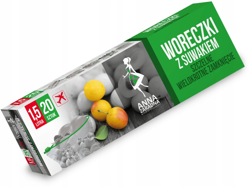 

Az Woreczki Z Suwakiem Wielorazowe Box 1,5L 20 Szt