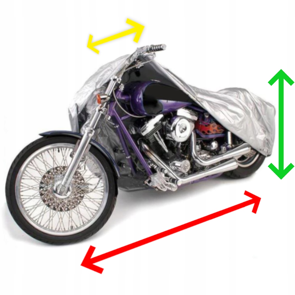 GRUBY POKROWIEC MOTOCYKLOWY SKUTER MOTOROWER CROSS PLANDEKA XXL + WOREK Producent Wilmat