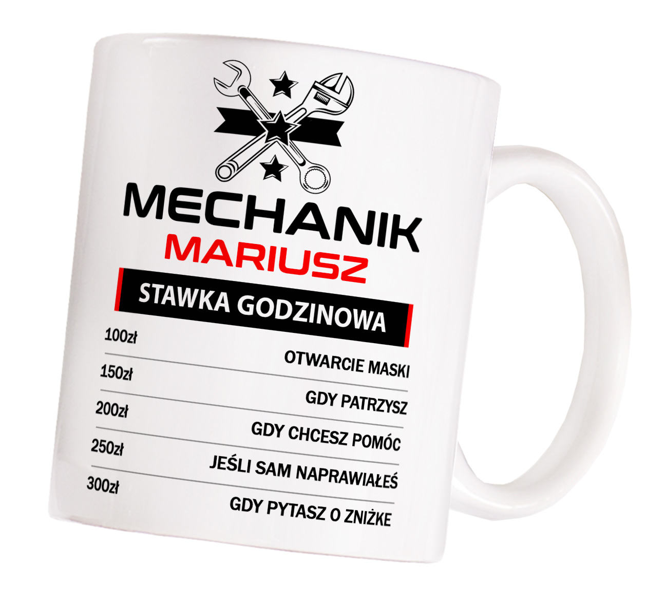 

Kubek Mechanika dowolne imię