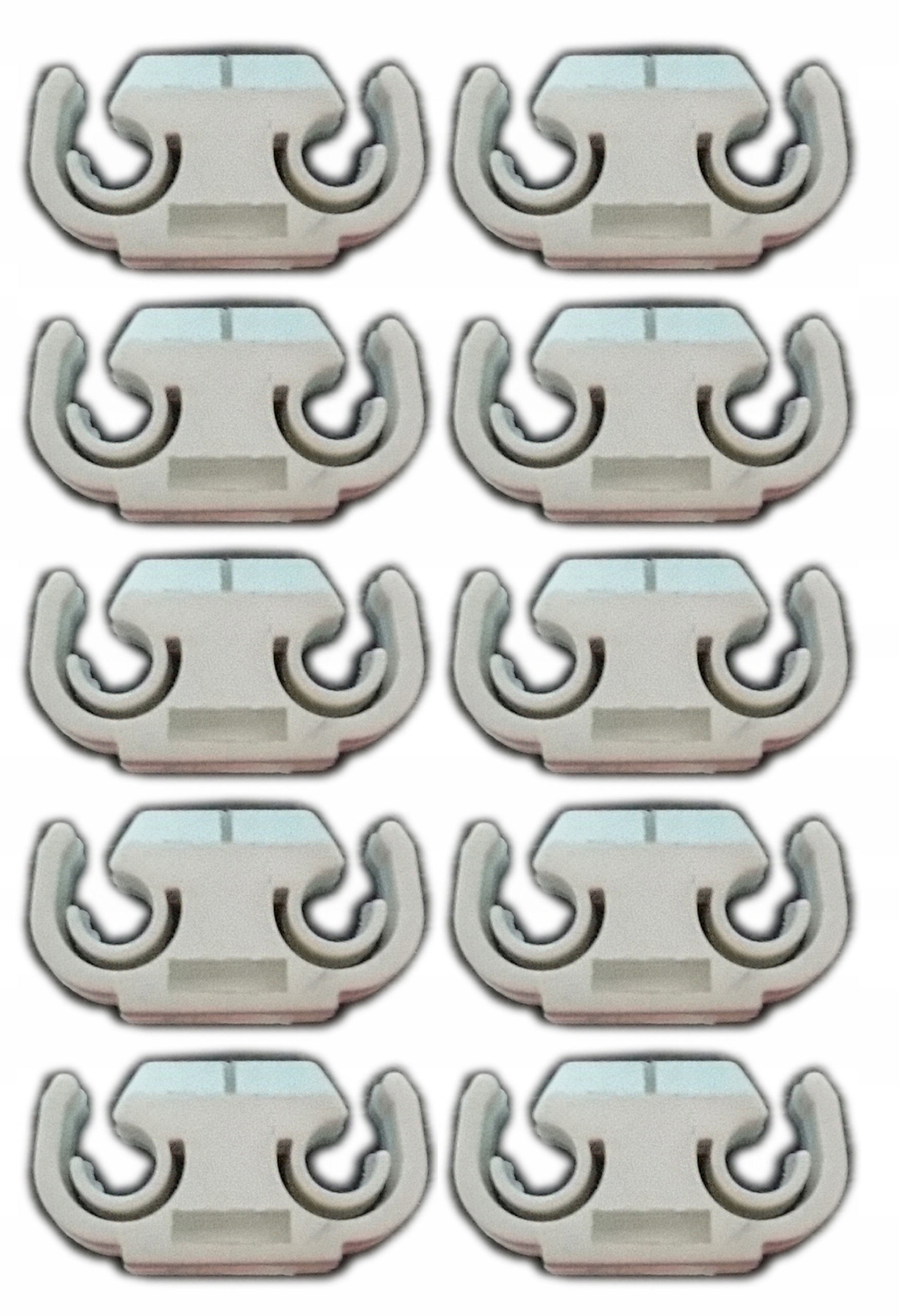 

10x Mocowanie uchwyt przewodów hamulcowych 2x4,8mm
