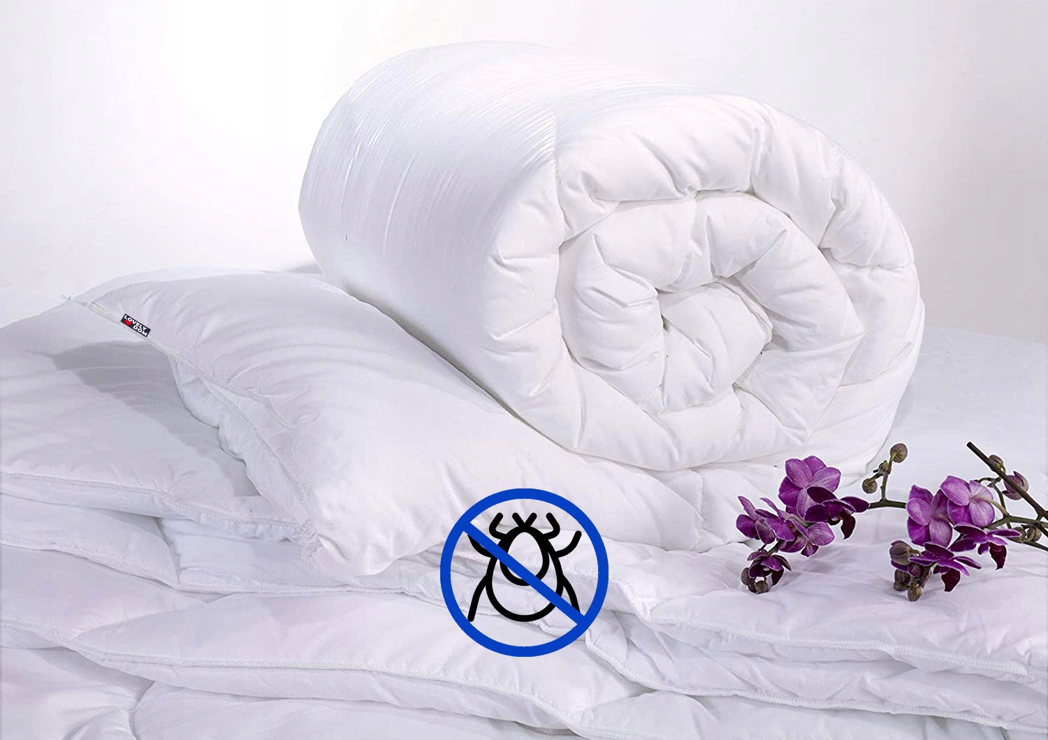 CAŁOROCZNA KOŁDRA 160X200 + 2 PODUSZKI + 2 JAŚKI Długość 200 cm