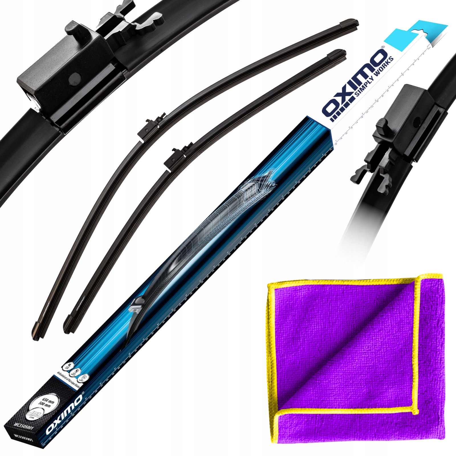 Wycieraczki Przód Płaskie Zestaw Mercedes Klasa E W213 od 01.2016 Sedan