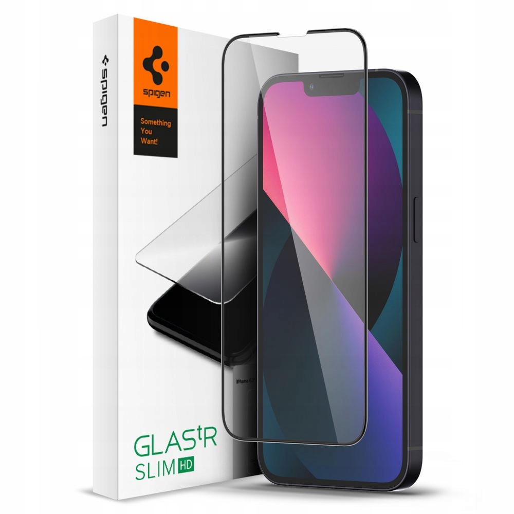 

Szkło Spigen do iPhone 13 Pro Max, Slim Fc, szybka