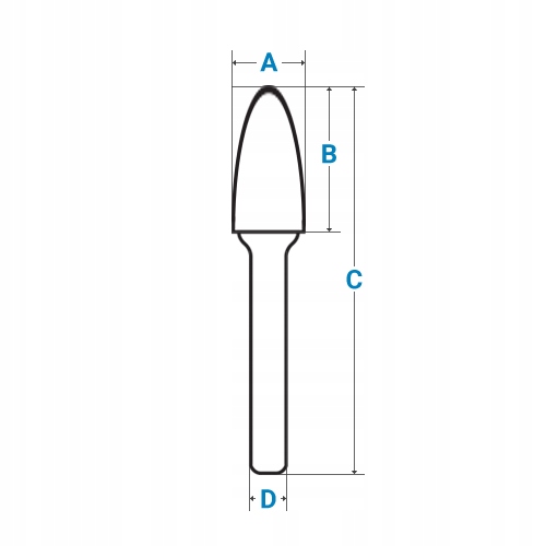 Pilnik obrotowy ostrołukowy zaokrąglony DF 0618X06 Marka Novital