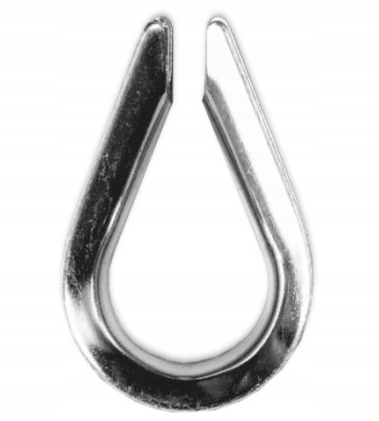 Kausza do Lin linki stalowej Łezka OCYNKOWANA 6 mm