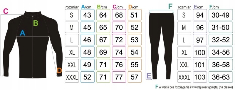 Bielizna termoaktywna na krosa Radical XL Gratis Size XL