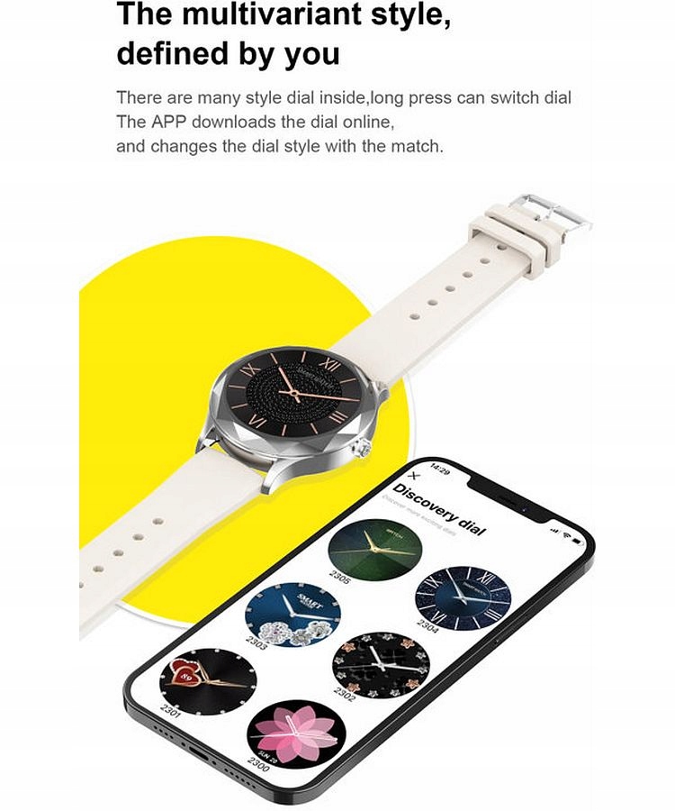 Smartwatch damski Pacific Rose Pacific-PC00155 Materiał paska stal